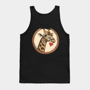 Giraffe Design Lover Tank Top
